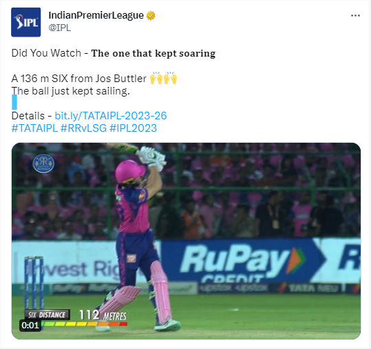 IPL Longest Six VIDEO: जोस बटलर नहीं RCB का ये खतरनाक खिलाड़ी बना आईपीएल में सबसे लम्बा छक्का लगाने वाला बल्लेबाज 