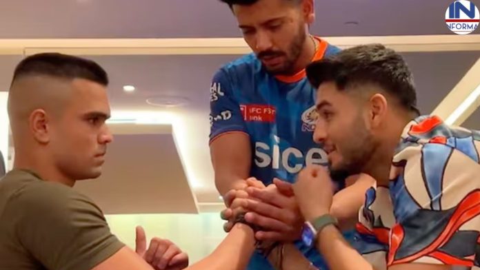 हैदराबाद के खिलाफ मैच से पहले अर्जुन तेंदुलकर और सूर्यकुमार ने जमकर बहाया पसीना, जानिए क्या अर्जुन तेंदुलकर बनेंगे प्लेइंग 11 का हिस्सा, देखें वीडियो