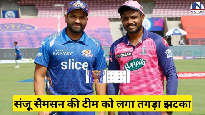 IPL 2023 Points Table: संजू सैमसन की टीम को लगा तगड़ा झटका, मुंबई इंडियंस ने बदल दिया प्वाइंट्स टेबल हाल, जानिए प्वाइंट्स टेबल में टॉप 4 टीमों का पूरा हाल