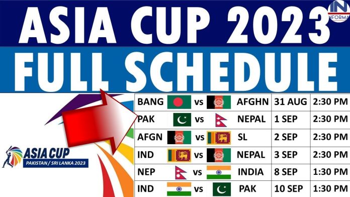 Asia Cup 2023 schedule: Draft schedule of Asia Cup released, India-Pak match fixed, see full details here