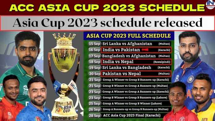 Asia Cup 2023 schedule released: एशिया कप का शेड्यूल हुआ जारी, इस दिन होगा भारत-पाकिस्तान का महामुकाबला