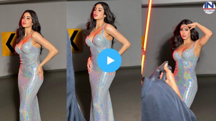 Jhanvi Kapoor showed her romantic avatar in mermaid gown look, fans were blown away, watch video