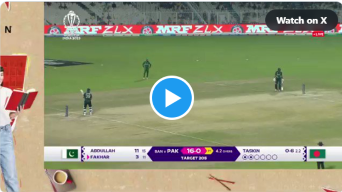 Fakhar Zaman hits a sky-high six, the legend sitting in the commentary box sweats, watch viral video