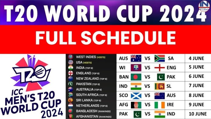 T20 World Cup 2024 शेड्यूल जारी, इस दिन होगा भारत-पाकिस्तान का मैच
