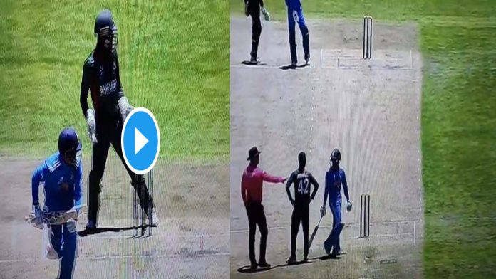 टीम इंडिया के अंडर-19 कप्तान उदय सहारन से भिड़ गए बांग्लादेशी स्पिनर अरिफुल, देखें वीडियो