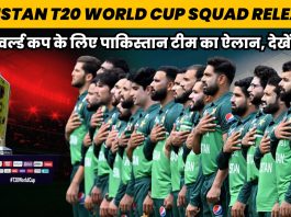 Pakistan T20 World Cup Squad released