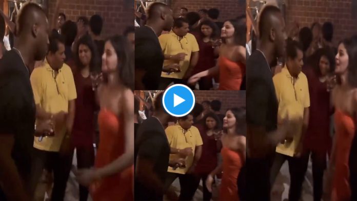 Andre Russell and Ananya Pandey viral party dance video