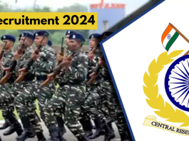 CRPF Recruitment 2024: CRPF में नौकरी पाने का शानदार मौका, वॉक-इन इंटरव्यू से होगा चयन, 55,000 रुपये होगी सैलरी।
