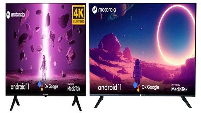 Motorola launch new Smart TVs : Motorola ने लॉन्च किए 50, 55 और 65 इंच स्क्रीन वाले नए Smart TV, फीचर्स और कीमत देख खरीदने के लिए टूटे ग्राहक