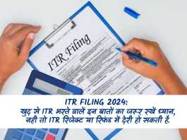 ITR Filing 2024: खुद से ITR भरते वालें इन बातों का जरूर रखें ध्यान, नही तो ITR रिजेक्ट या रिफंड में देरी हो सकती है.