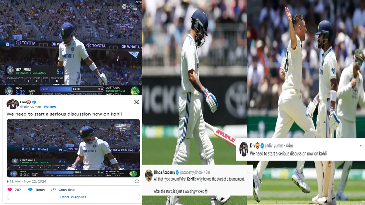 AUS vs IND, Virat Kohli out viral video