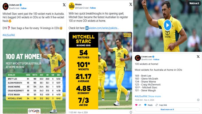 Mitchell Starc made a great record in ODI cricket