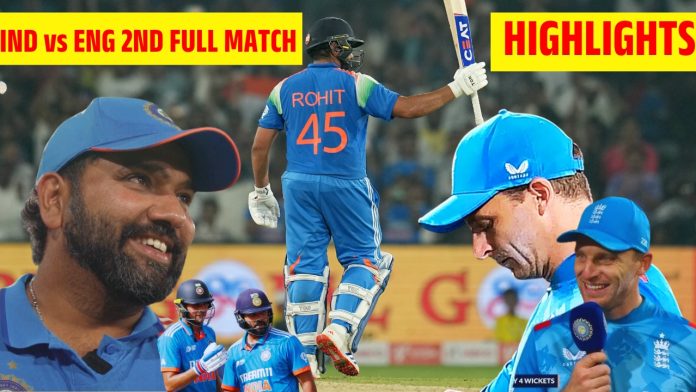 IND vs ENG 2nd match Highlights: Rohit Sharma's storm, India beat England by 4 wickets in the second ODI in Cuttack