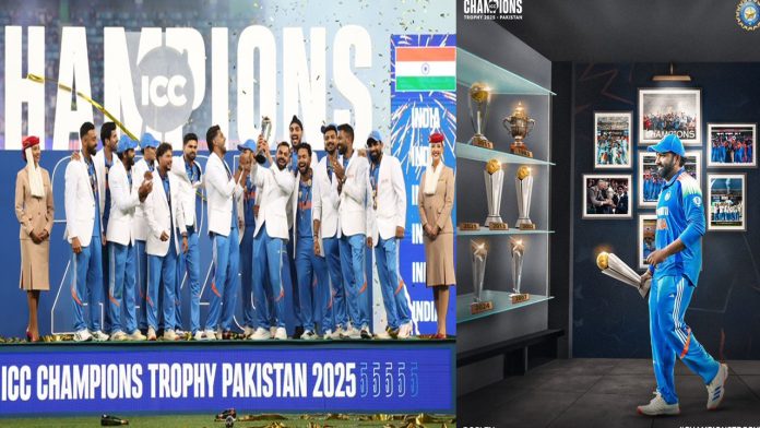 Team india win chmapions trophy 2025