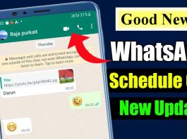 How to schedule a call on WhatsApp?