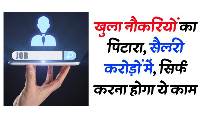 खुला नौकरियों का पिटारा, सैलरी करोड़ों में, सिर्फ करना होगा ये काम